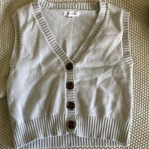 Women's Light Blue Sweater Vest